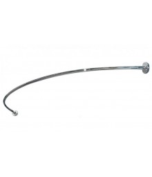 Хромированный карниз, повторяющий форму ванны